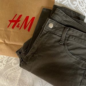 H&M Olive Green Skinny Jeans